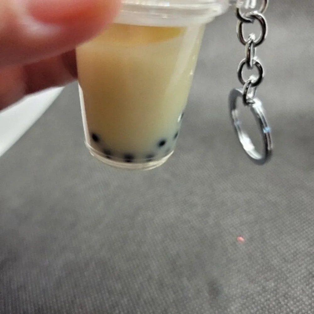 Boba Milk Tea Keychain Kitty Cat